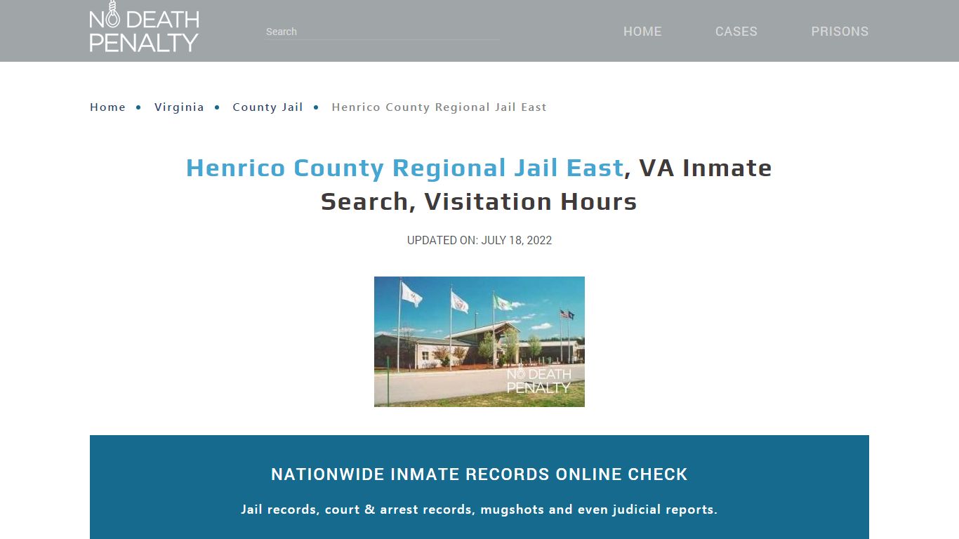 Henrico County Regional Jail East, VA Inmate Search ...